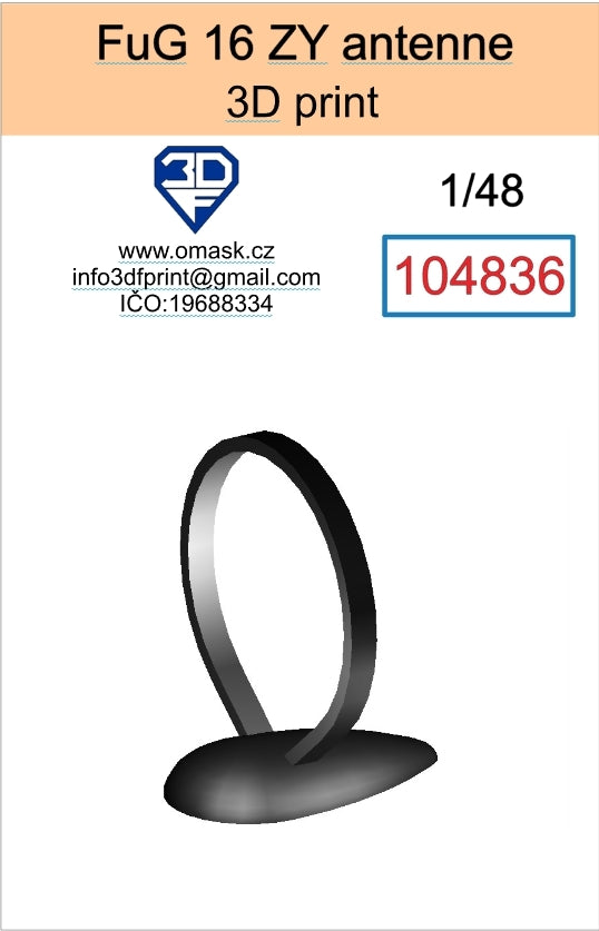 Omask 104836 FuG ZY antenne 3D print 1/48