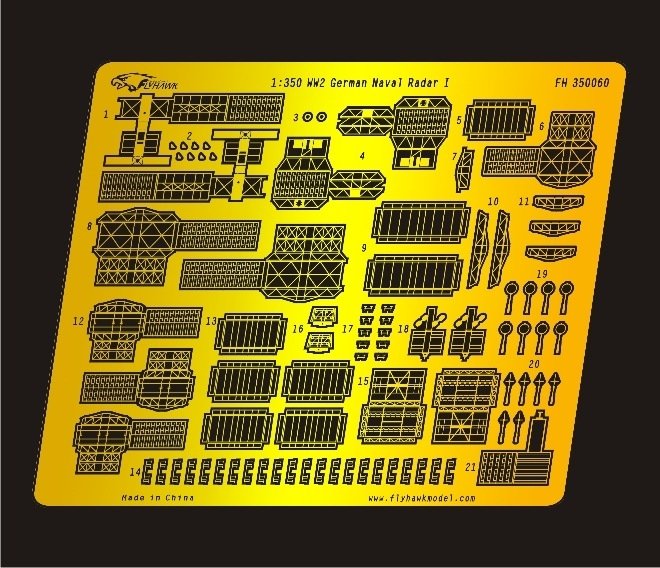 Flyhawk FH350060 WW II German Radar I 1/350 – imagen 2