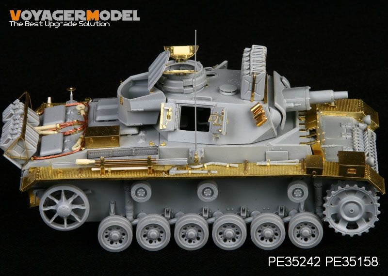 Voyager Model PE35242 WWII German Pz.Kpfw.III Ausf.N sPz.Abt 501 Afrika For DRAGON 6431 1/35 – imagen 3