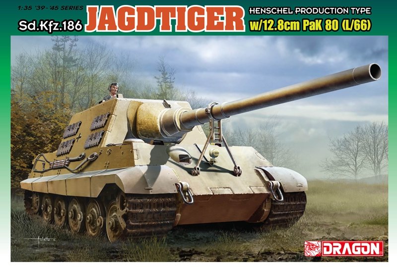 Dragon 6827 Jagdtiger avec canon PaK.80 de 12,8 cm (L/66) 1/35