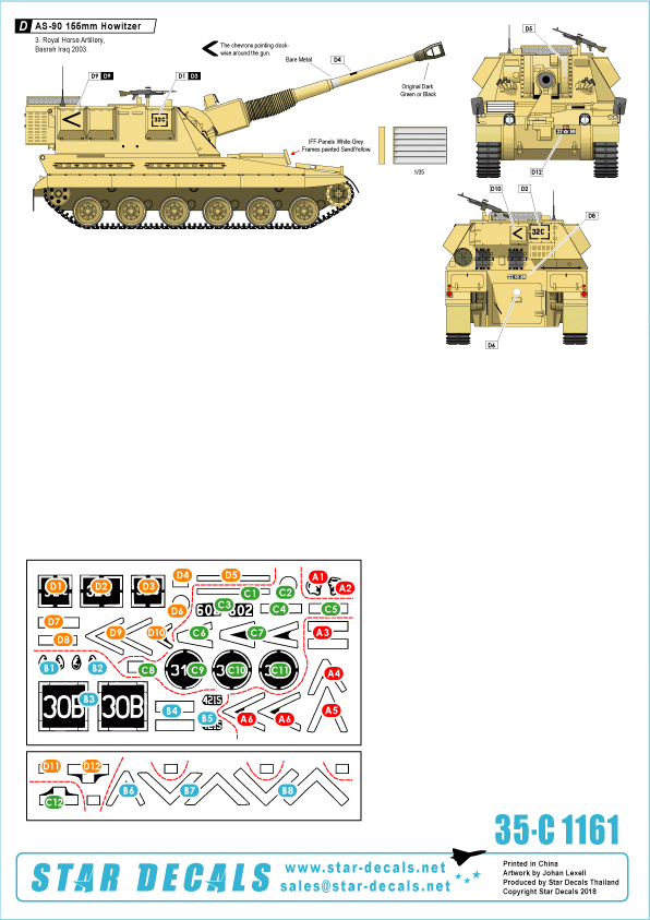Star Decals 35-C1161 Royal Artillery in the Gulf 1/35 – imagen 2