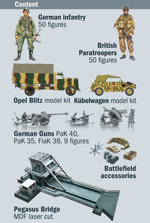 Italeri 6194 PEGASUS BRIDGE - Jour J 75e anniversaire 1944-2019 - Coffret Bataille 1/72  – image 2
