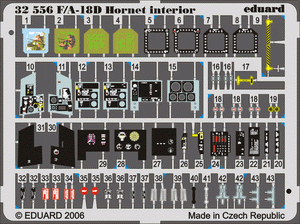 Eduard 32556 F-18D interior 1/32 ACADEMY – immagine 3