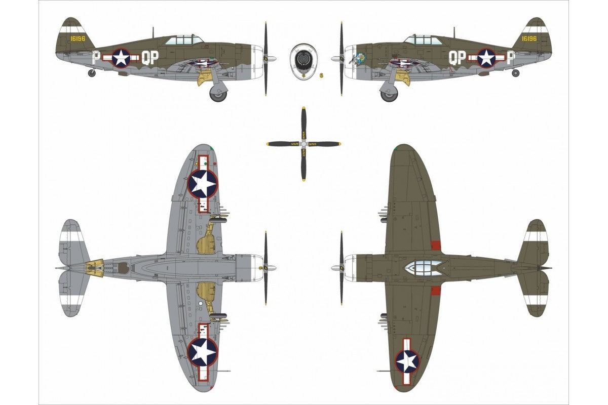 Dora Wings 48055 P-47C-2 Thunderbolt 1/48 – Bild 7