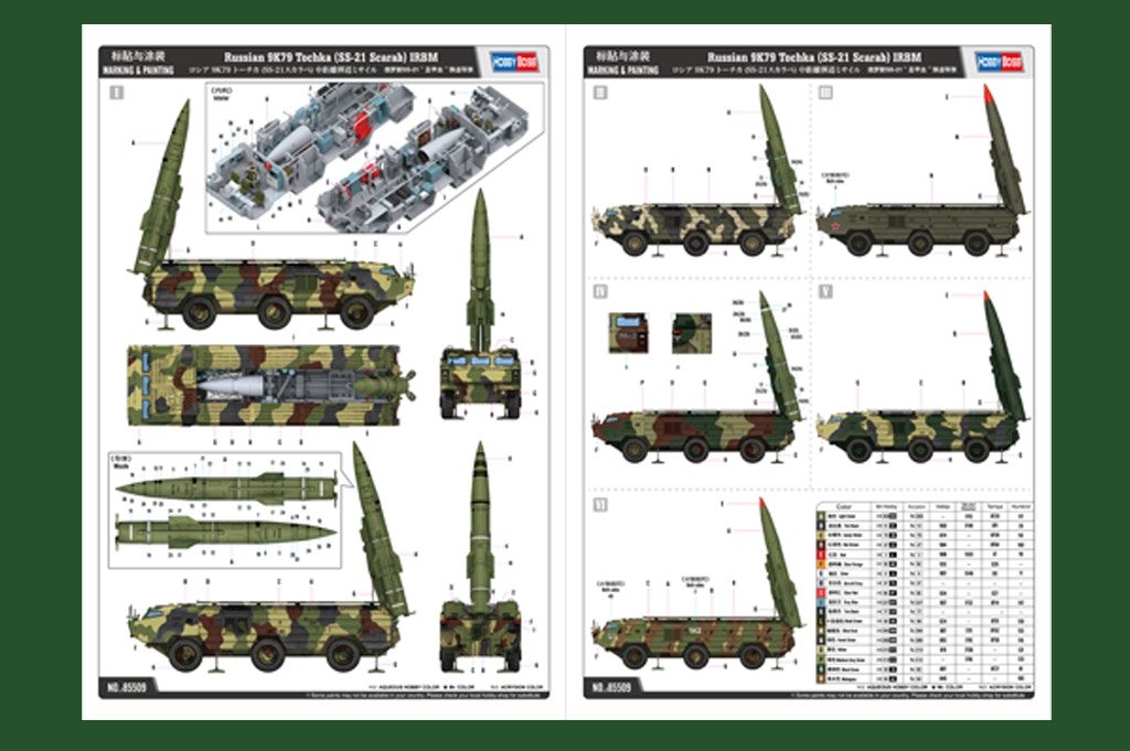 Hobby Boss 85509 Russian 9K79 Tochka (SS-21 Scarab) IRBM 1/35 – imagen 4