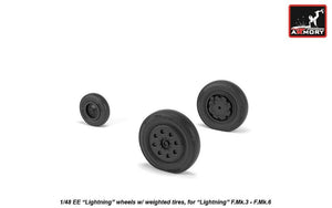 Roues Armory Models AW48408 EE Lightning avec pneus lestés, fin 1/48  – image 4