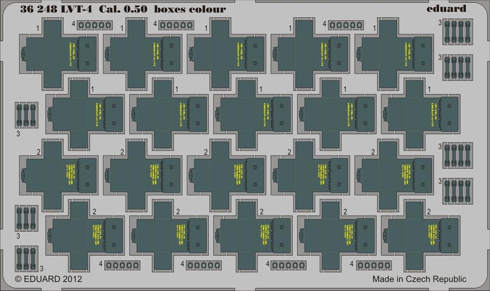 Eduard 36248 LVT-4 Cal. 0.50 boxes colour AFV CLUB