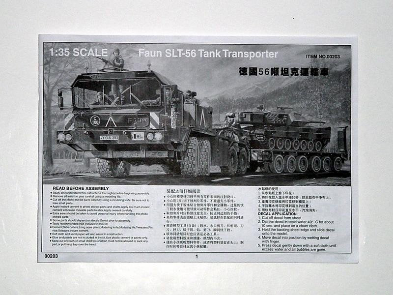 Trumpeter 00203 Faun Elephant SLT-56 Panzer transporter 1/35 – imagen 3