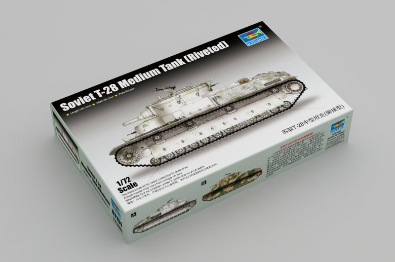 Trumpeter 07151 Soviet T-28 Medium Tank (Riveted) 1/72 – imagen 2