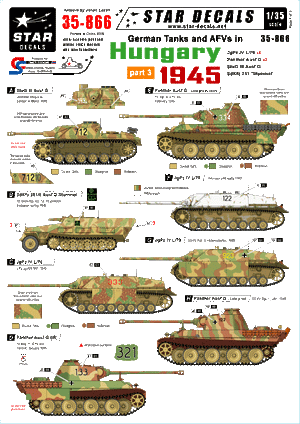 Star Decals 35-866 Hungary 1945 3 1/35