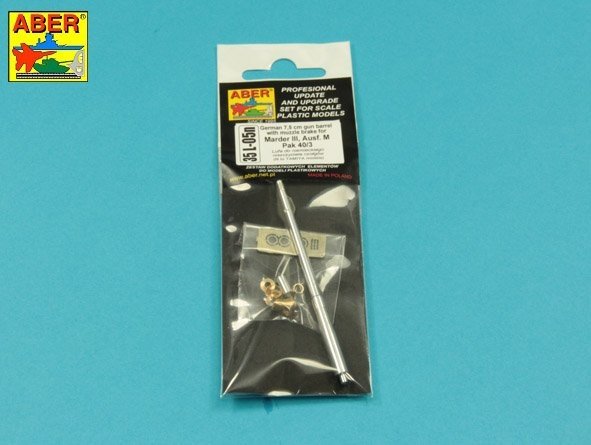 Aber 35L-005N Lufa z hamulcem wylotowym Pak 40/3 do Mardera III M 1/35 – zdjęcie 2