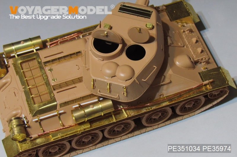 Maquette Voyager PE351034A (Version sans canon) T-34/85 russe n° 174, production de base (pour RMF5059/5040), échelle 1/35 – image 3