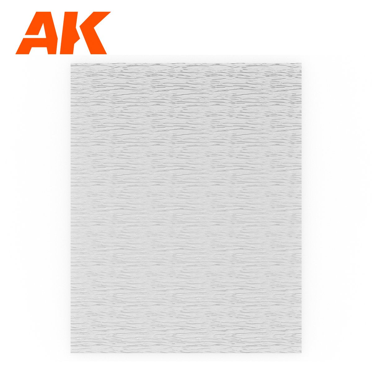 AK Interactive AK6584 FEUILLE D&amp;#39;EAU TRANSPARENTE EAU COURANTE 245 X 195MM / 9,64 X 7,68 “ – FEUILLE ACRYLIQUE TEXTURÉE – 1 UNITÉ
