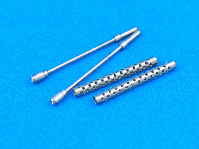 Aber 35L-062 Set of 2 Turned U.S barrels for Browning M-1919 A4 with two part muzzle 1/35