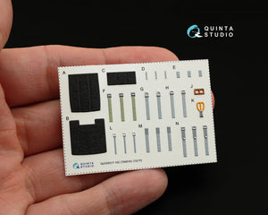 Quinta Studio QD32003 F-16C 3D-Printed &amp;amp; coloured Interior on decal paper (for Tamiya kit) 1/32 – imagen 5