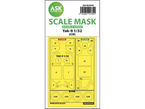 Art Scale Kit M32049 Yak-9 Double-Sided Pre-Cut Mask for ICM 1/32