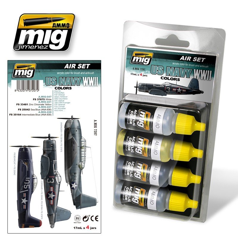 Munitions du Mig Jimenez 7207, couleurs de l&amp;#39;US Navy de la Seconde Guerre mondiale