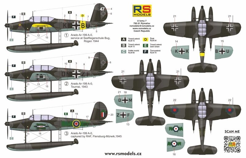 RS Models 92272 Arado Ar 199 late version 1/72 – immagine 2