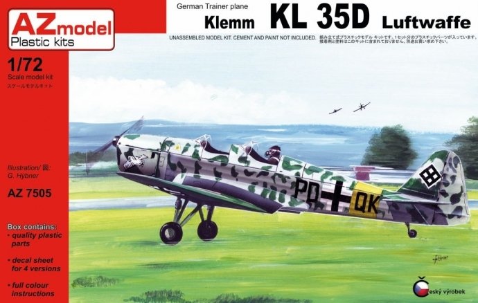 AZ Modèle AZ7505 Klemm KL 35D "Luftwaffe" 