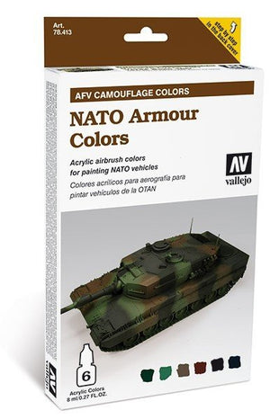 Vallejo 78413 NATO Armour Colors 6x18ml.