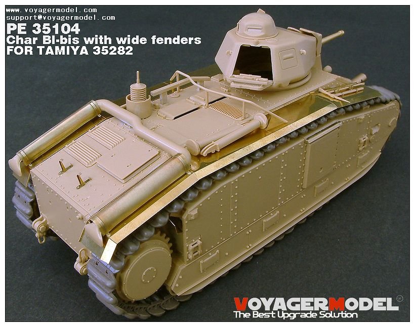 Voyager Model PE35104 WWII French Char BI-bis with wide fenders (B ver include Gun barrel) for TAMIYA 35282 1/35 – image 12