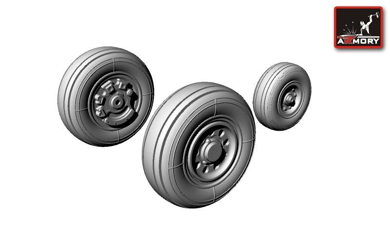 Armory Models AW72306 F-35B Lightning-II wheels 1/72 – imagen 3