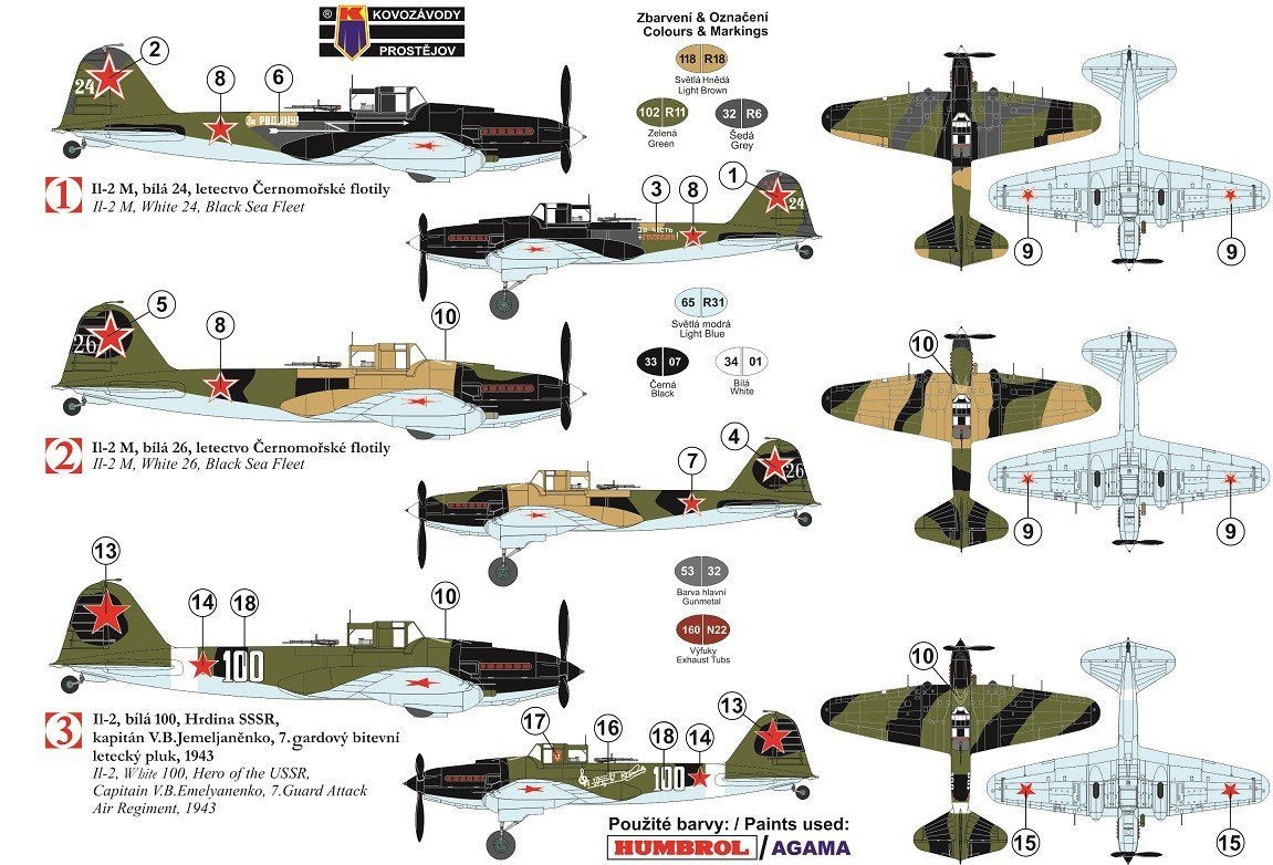 Kovozavody Prostejov KPM0137 Iljusin IL-2M « Peste noire » 1/72 – image 2