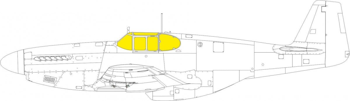 Eduard EX1051 P-51B/ C framed canopy EDUARD 1/48