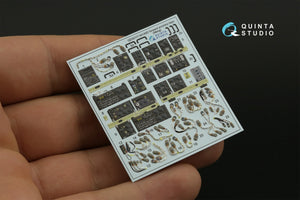 Quinta Studio QD35117 AH-64D Extended forward avionics bays 3D-Printed &amp;amp; coloured Interior on decal paper (Meng) 1/35 – imagen 4