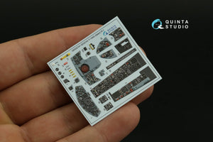 Intérieur imprimé en 3D et coloré sur papier décalcomanie (Italeri) pour F-104G (Quinta Studio QDS-32141) (petite version) 1/32 – image 3