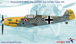 Wingsy Kits D5-10 German WWII Fighter MESSERSCHMITT Bf 109 E-4 1/48 – imagen 3