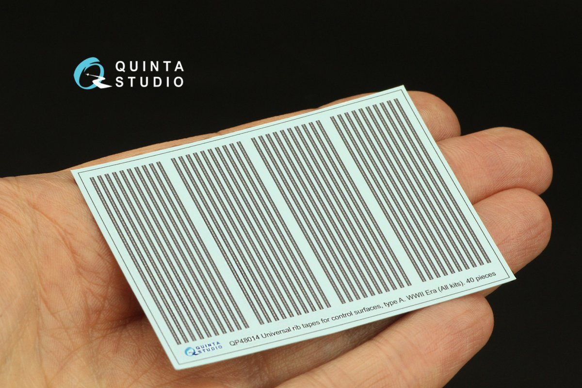 Quinta Studio QP48014 Universal rib tapes, type A. WWII Era (All kits) 1/48 – imagen 2