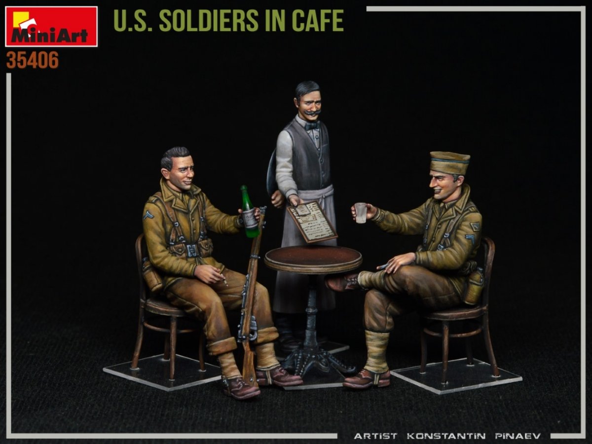 MiniArt 35406 U.S. SOLDIERS IN CAFE 1/35 – zdjęcie 3