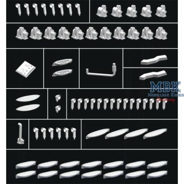 FlyHawk Model FH400001 R.M.S. TITANIC Upgrade Parts for Academy 1/400 – imagen 4