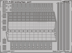 Volets d&amp;#39;atterrissage Eduard 48911 P-40C BRONCO 1/48
