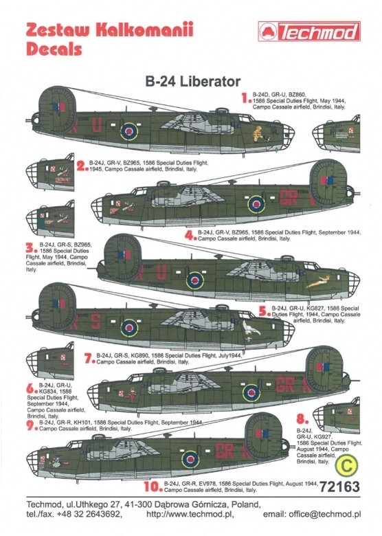 Techmod 72163 B-24 Liberator 1/72  – image 2