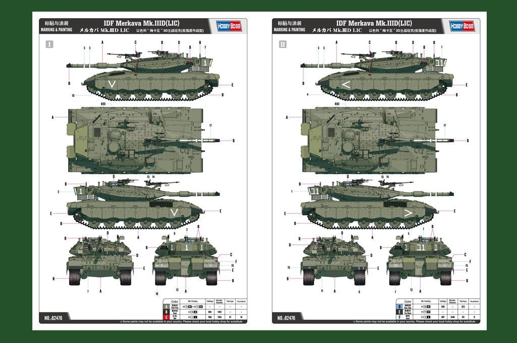 Hobby Boss 82476 IDF Merkava Mk.IIID(LIC) 1/35 – imagen 3