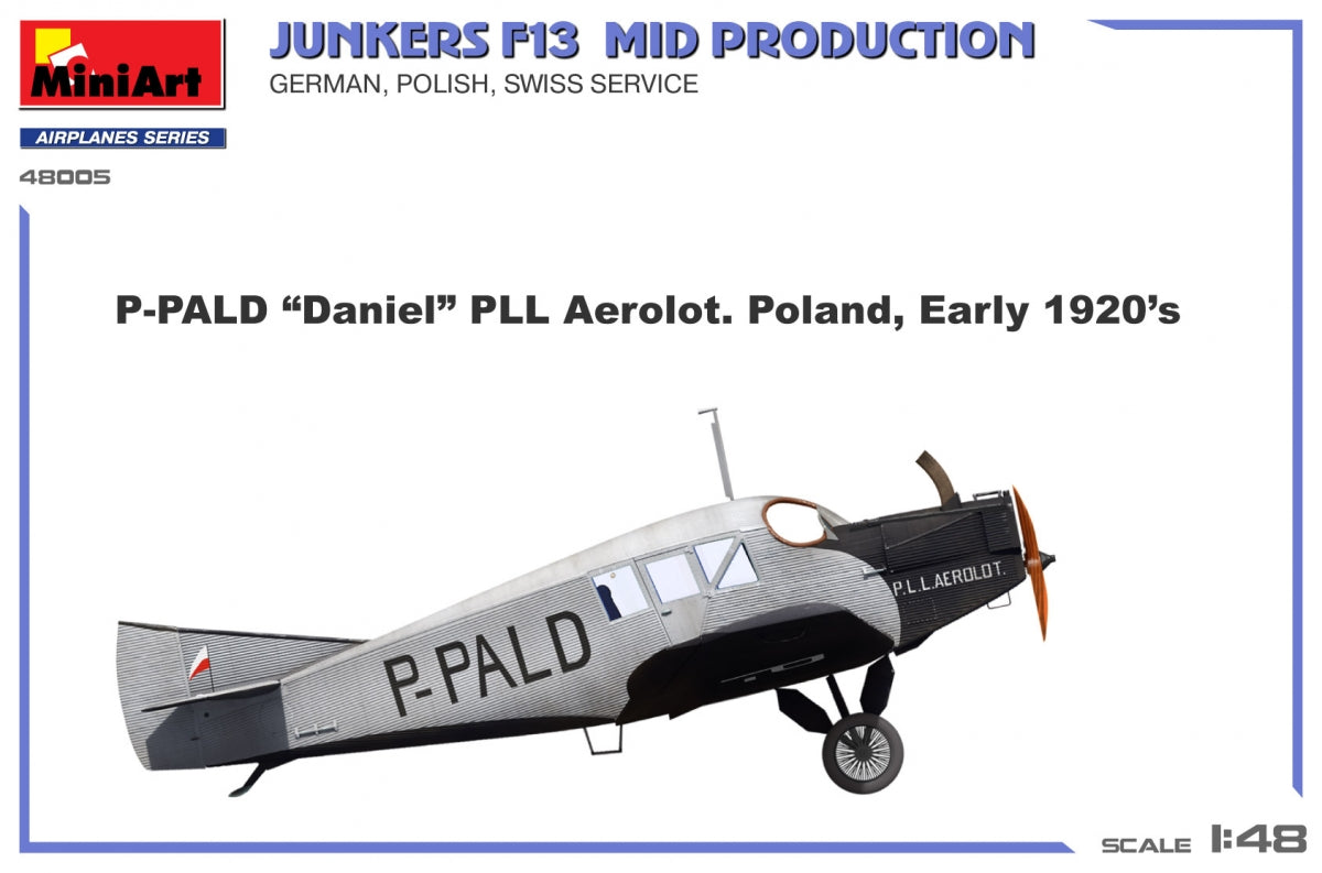 MiniArt 48005 Junkers F13. Mid Prod. German, Polish, Swiss Service 1/48 – imagen 10