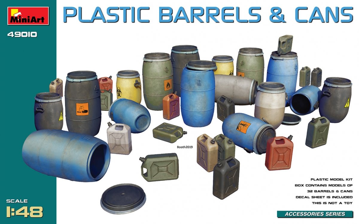 MiniArt 49010 BARILS ET BOÎTES EN PLASTIQUE 1/48