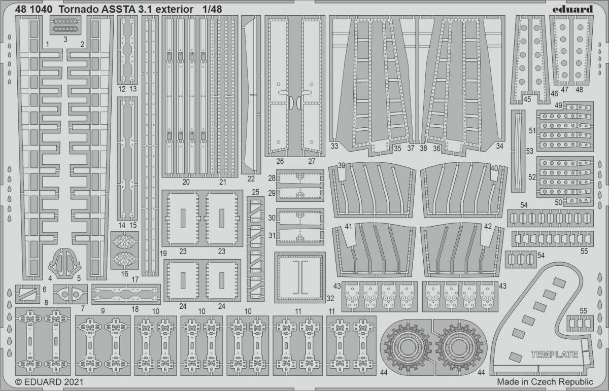 Eduard 481040 Tornado ASSTA 3.1 exterior REVELL 1/48