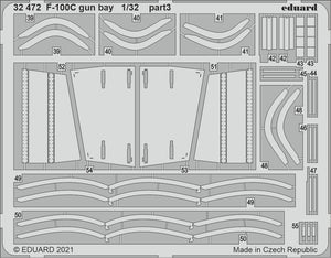 Eduard 32472 F-100C gun bay TRUMPETER 1/32 – imagen 3