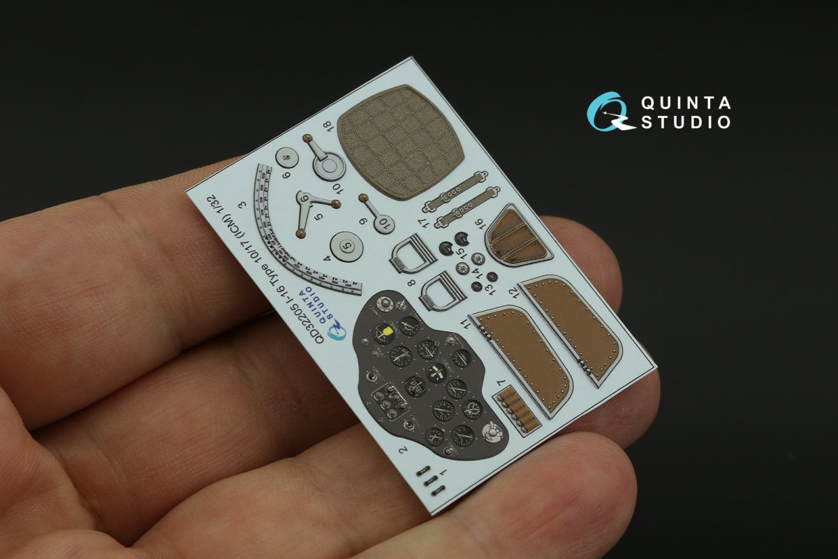 Quinta Studio QD32205 I-16 Type 10/17 3D-Printed coloured Interior on decal paper (ICM) 1/32 – zdjęcie 10
