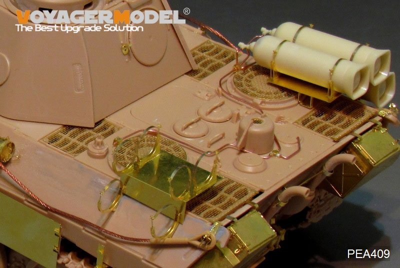 Maquette Voyager PEA409 Réservoirs de carburant « Stadtgas » du char allemand Panther D de la Seconde Guerre mondiale, échelle 1/35 – image 6