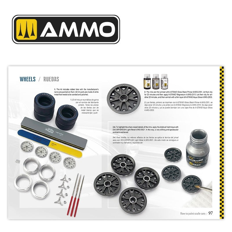 Ammo by Mig 6298 Comment peindre des voitures miniatures Bilingue : anglais et espagnol – image 6