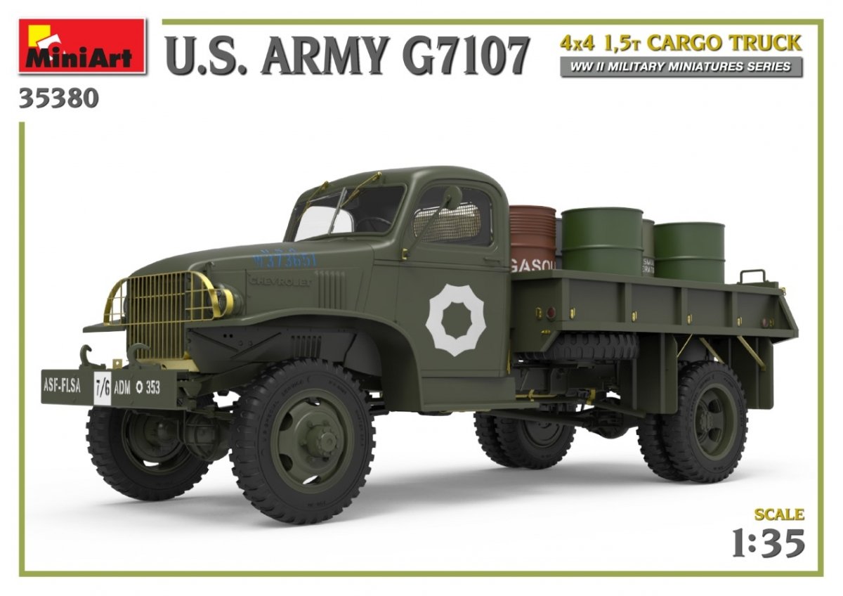 MiniArt 35380 U.S. ARMY G7107 4X4 1,5t CARGO TRUCK 1/35 – imagen 4