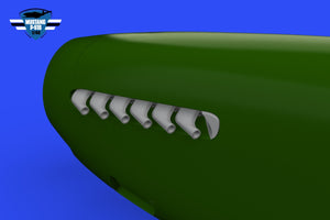 Eduard 648992 P-51B / C exhaust stacks EDUARD 1/48 – imagen 2