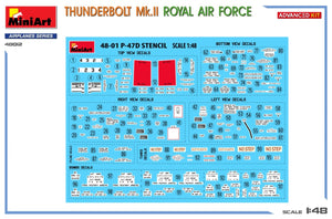 MiniArt 48012 THUNDERBOLT Mk.II. ROYAL AIR FORCE. ADVANCED KIT 1/48 – imagen 3