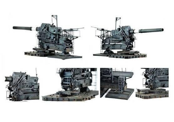 Glow2B MT-35002 35.5cm Haubitze M.1 (35.5-cm H M.1) Heavy Siege Howitzer 1/35 – imagen 3