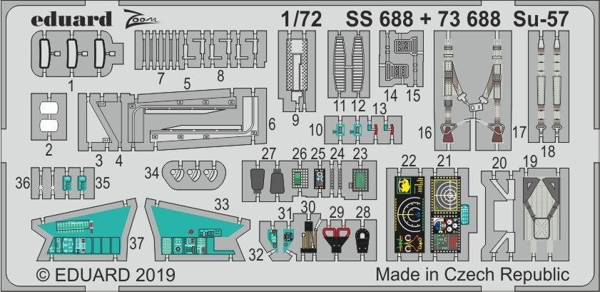 Eduard SS688 Su-57 1/72 ZVEZDA