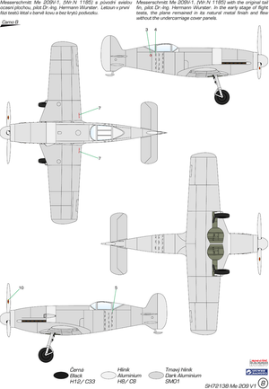 Special Hobby 72138 Messerschmitt Me 209V-1 1/72 – imagen 4